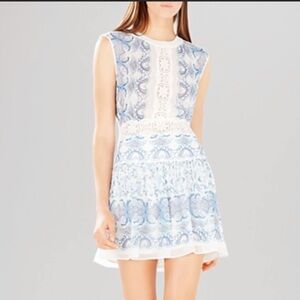 BCBGMAXAZRIA Aymeline Blue Romantic Dress Size 0